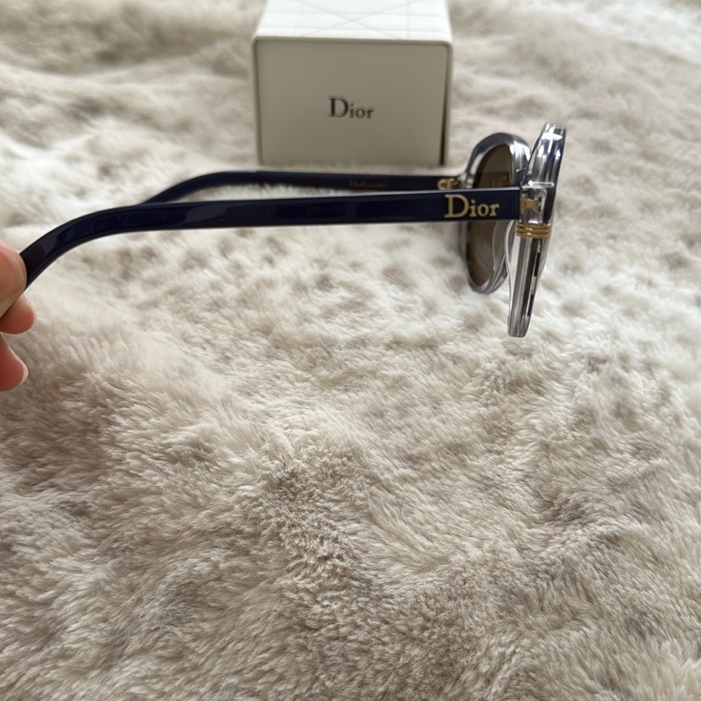 Authentic Dior Blue Gradient Sunglasses With Box,… - image 3